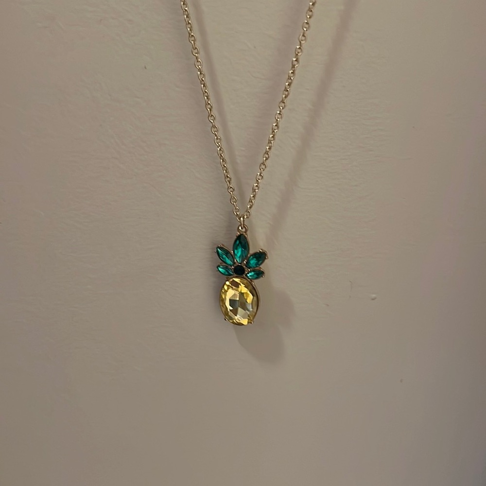 Pineapple Necklace with matching earrings
